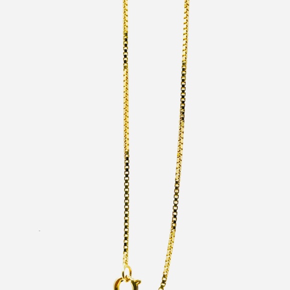 Solid 14K Gold Box Chain Necklace, 3.04 gr. /1 mm, / 18 inch. - Picture 6 of 17